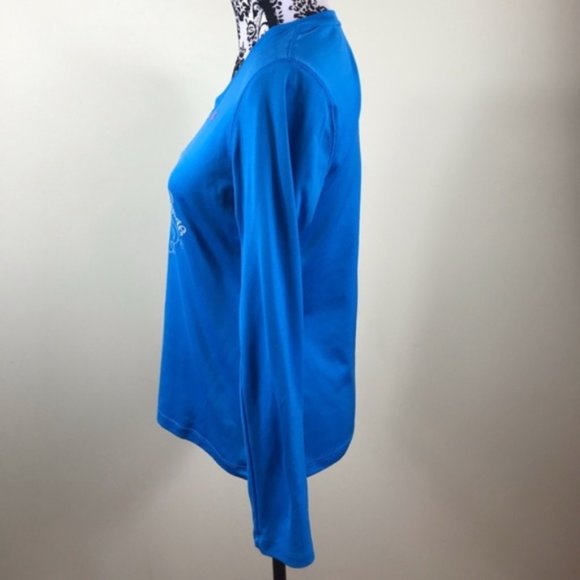 💖MEGA SALE💖Champion Power Train Long Sleeve T-Shirt Blue M Size ALSU00214 - Picture 2 of 4